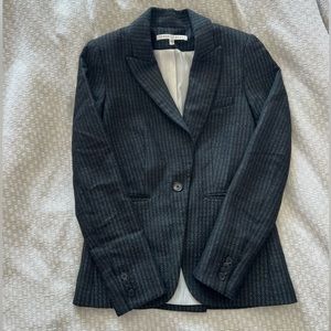 Veronica Beard Black/Silver Dickey Blazer Jacket Size 2